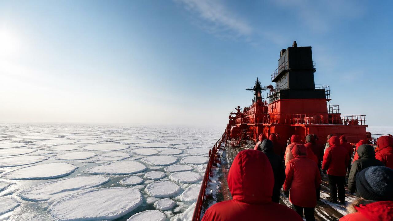 Победители «Лидеров России» вернулись из экспедиции к Северному полюсу Победители конкурса «Лидеры России. Команда» за...