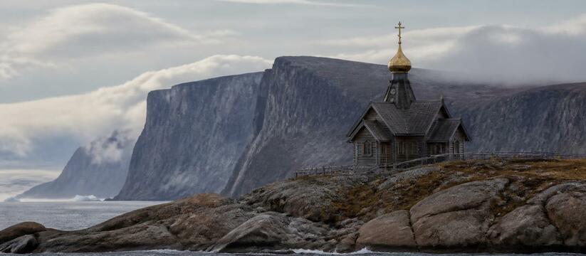 На Кильдине освятили первый в истории острова храм На острове Кильдин освятили храм праведного вои...