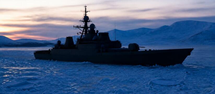 Корабли Северного флота отправились в Арктику Отряд кораблей Северного флота вышел в дальний ...