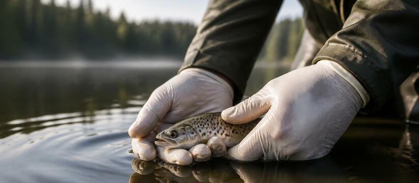 В Ковдозерское водохранилище выпустили почти 1200 мальков сига В Ковдозерское водохранилище выпустили 1198 мал...