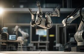 В США роботов научили ходить колесом и делать с...