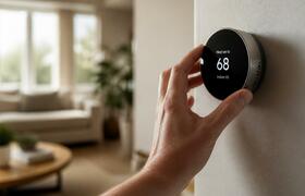 Желтая шестеренка на Google Nest: секрет эконом...