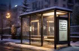 В Никеле появилась тёплая остановка на Гвардейском